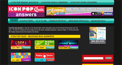 Desktop Screenshot of iconpopquiz.net